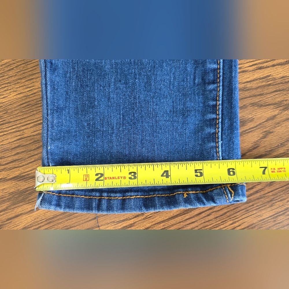 Straight Leg Succulent Cactus Patchwork Jeans Siz… - image 3